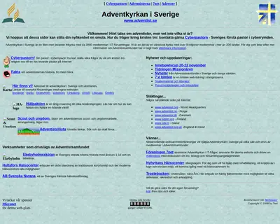 Bibelstudium för Sabbatsskolan startsida 1998
