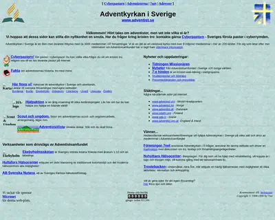 Bibelstudium för Sabbatsskolan startsida 1999