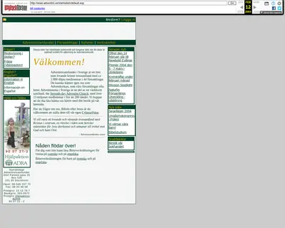 Bibelstudium för Sabbatsskolan startsida 2004