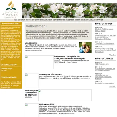 Bibelstudium för Sabbatsskolan startsida 2006