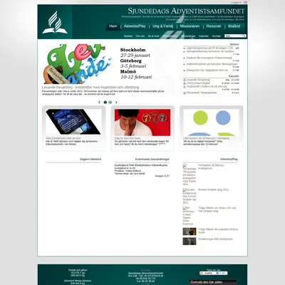 Bibelstudium för Sabbatsskolan startsida 2012