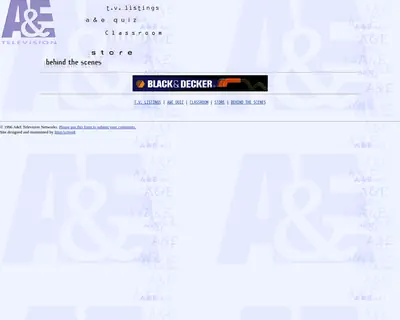 AEtv startsida 1996