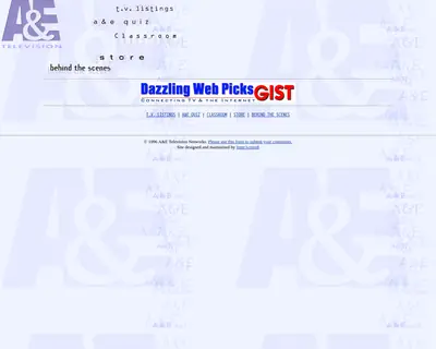 AEtv startsida 1997