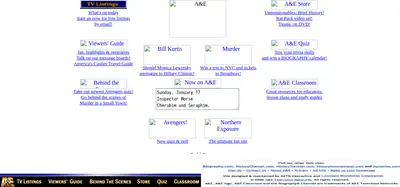 AEtv startsida 1999