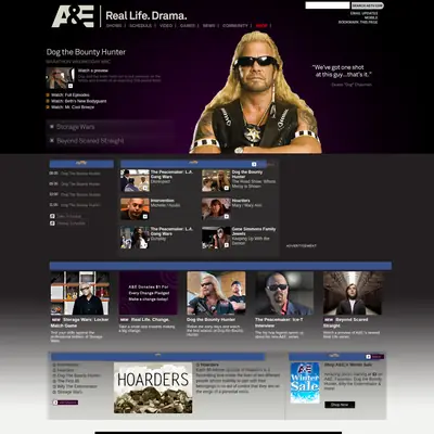 AEtv startsida 2011