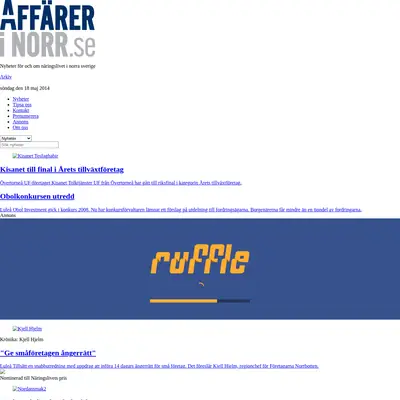 Affärer i norr startsida 2014