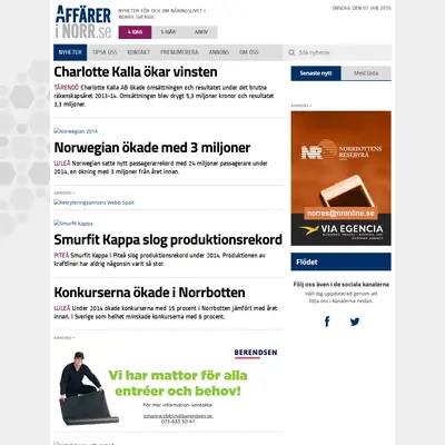 Affärer i norr startsida 2015