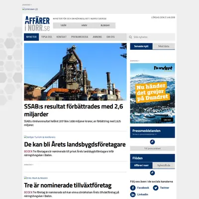 Affärer i norr startsida 2018