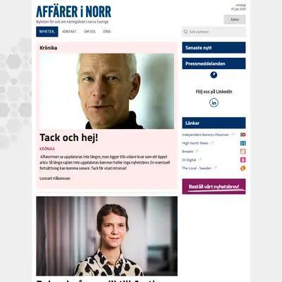Affärer i norr startsida 2026