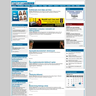 Affärsnytt Norr startsida 2012