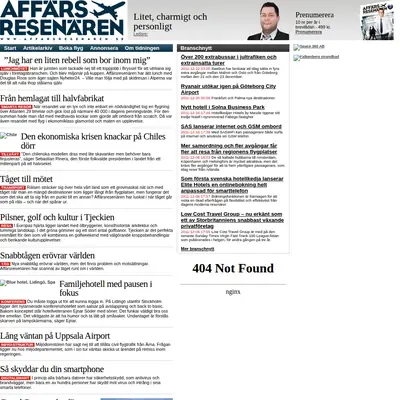 Affärsresenären startsida 2012