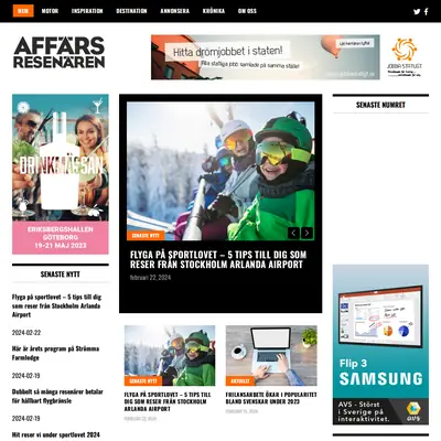 Affärsresenären startsida 2024