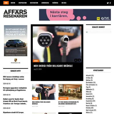 Affärsresenären startsida 2025