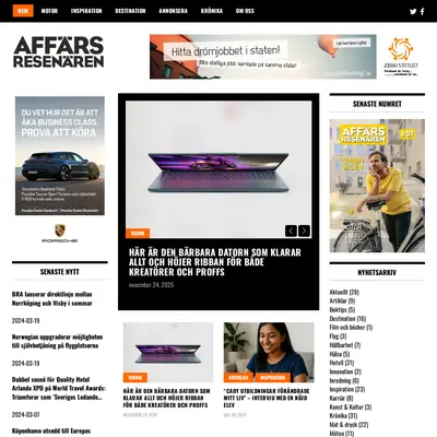 Affärsresenären startsida 2026