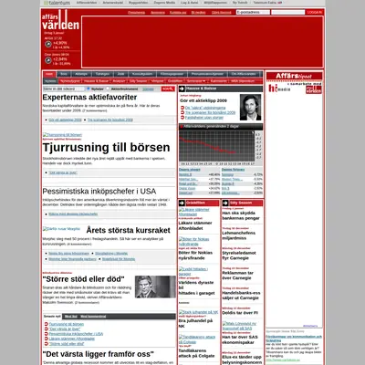 Affärsvärlden startsida 2009