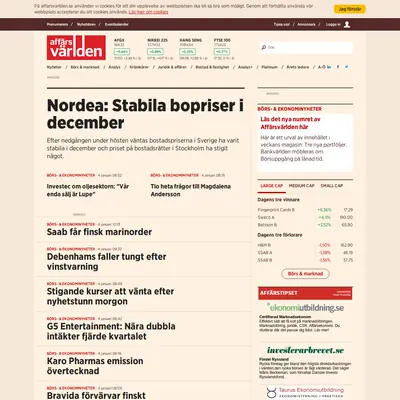 Affärsvärlden startsida 2018