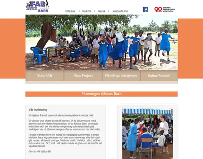 AFRIKAS BARN startsida 2022