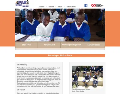 AFRIKAS BARN startsida 2023