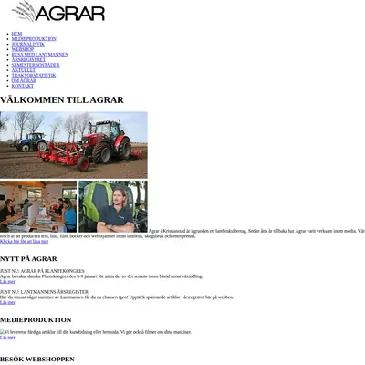 AGRAR startsida 2008