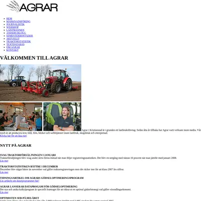 AGRAR startsida 2009