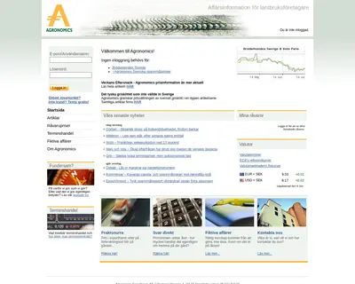 www.agronomics.se startsida 2011
