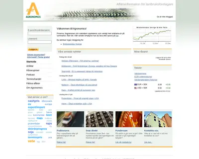 www.agronomics.se startsida 2013