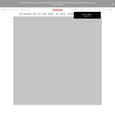Åhléns Magasin startsida 2017