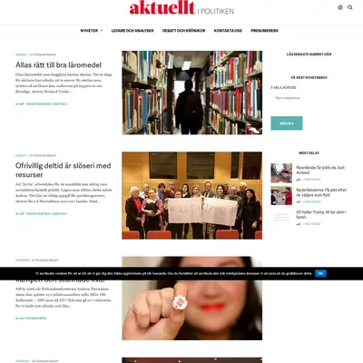 Aktuellt i politiken startsida 2017