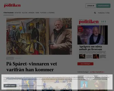 Aktuellt i politiken startsida 2025