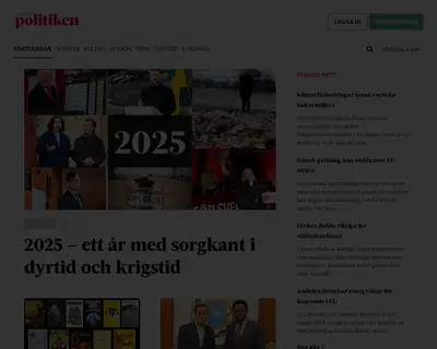 Aktuellt i politiken startsida 2026