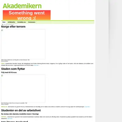 akademikern.se startsida 2012