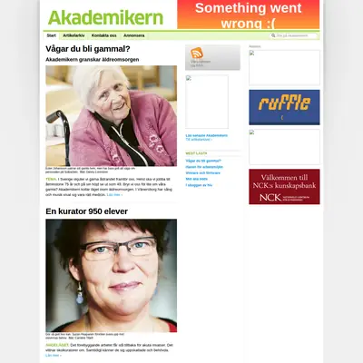 akademikern.se startsida 2013
