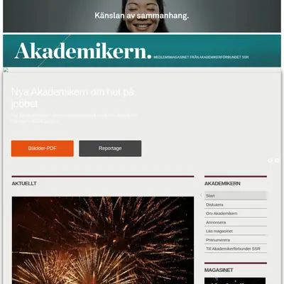 akademikern.se startsida 2018