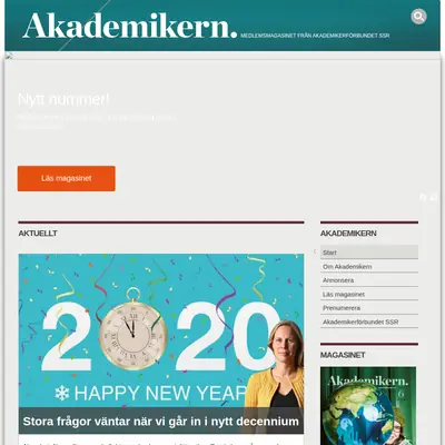 akademikern.se startsida 2020