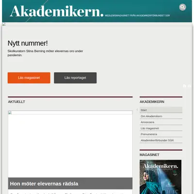 akademikern.se startsida 2021