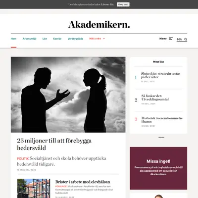 akademikern.se startsida 2022