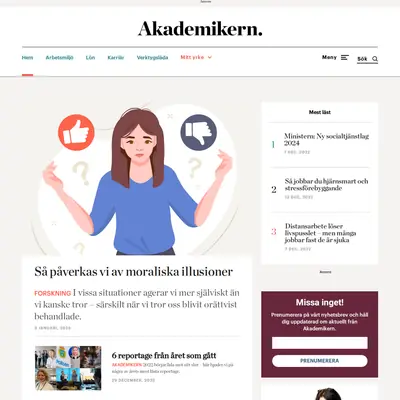 akademikern.se startsida 2023