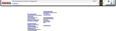 akademssr.se startsida 1999