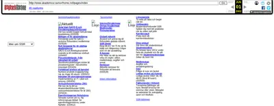 akademssr.se startsida 2002