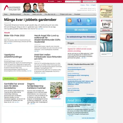 akademssr.se startsida 2010