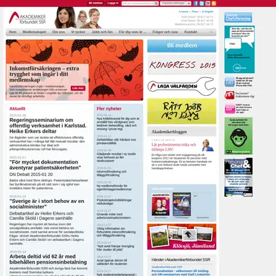 akademssr.se startsida 2015