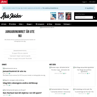 Åka Skidor startsida 2015