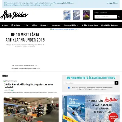 Åka Skidor startsida 2016