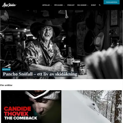Åka Skidor startsida 2023
