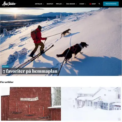 Åka Skidor startsida 2024