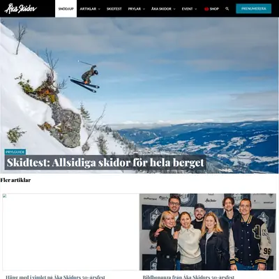 Åka Skidor startsida 2025