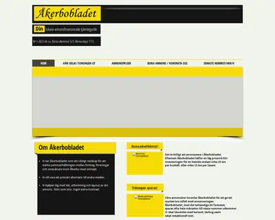Åkerbobladet startsida 2023