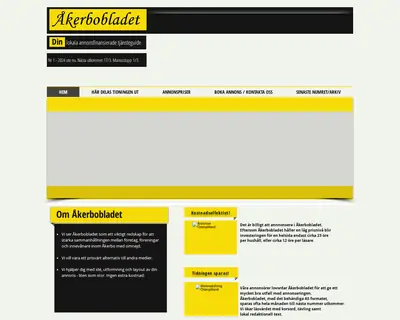 Åkerbobladet startsida 2024