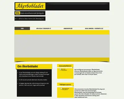 Åkerbobladet startsida 2025