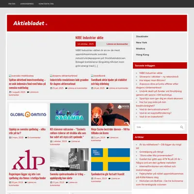 aktiebladet.se startsida 2026